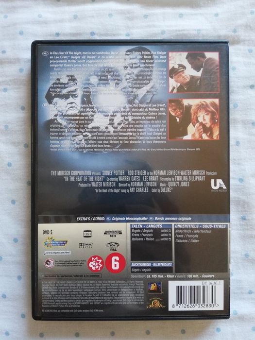 Dvd do filme clássico "In the Heat of the Night" (portes grátis)