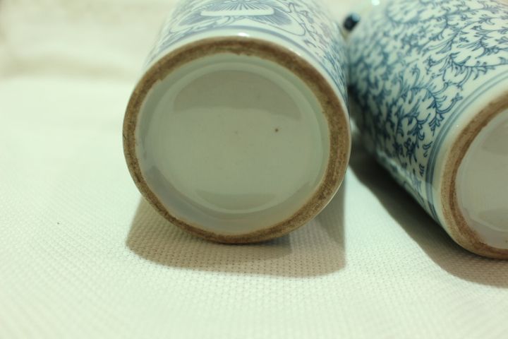 Par de Jarras Porcelana Chinesa Símbolo da Dupla Felicidade XX