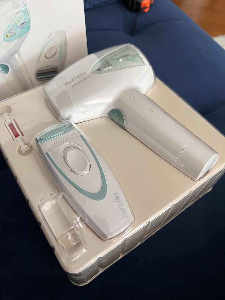 Depilator IPL Babyliss Paris + Trymer golarka Zestaw jak Nowy G973PE