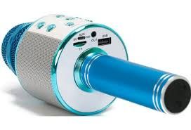 Беспроводной микрофон для караоке + bluetooth колонка WS-858
