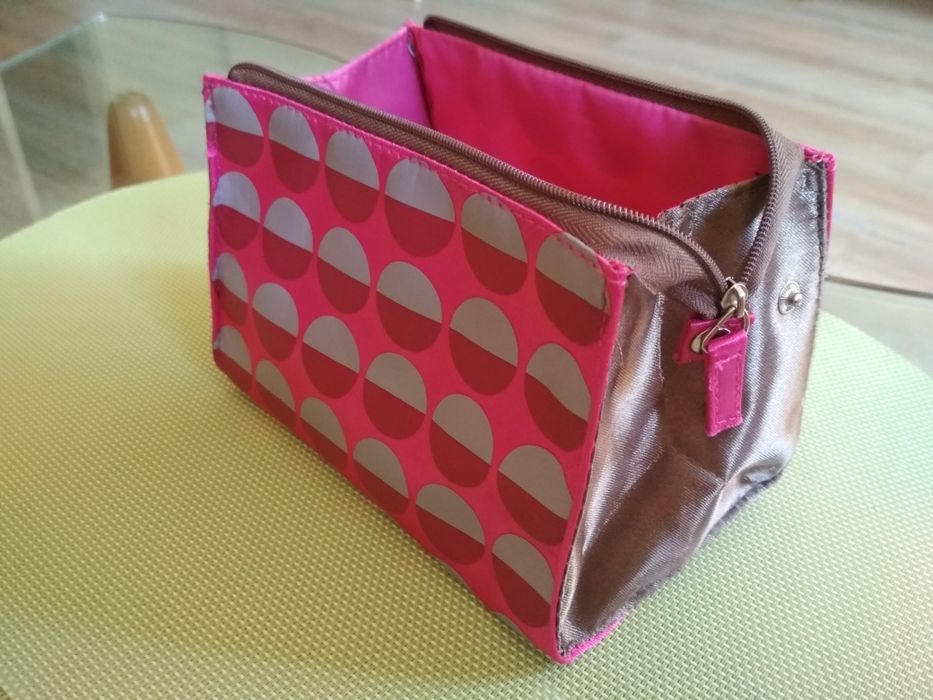 Kosmetyczka mała nowa różowa