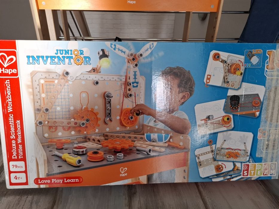 Stolik interaktywny warsztat hape drewniana zabawka