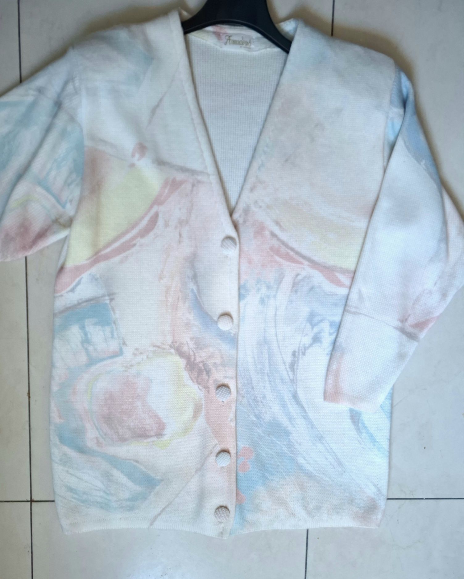 Elegancki nowy kardigan pastelowy rozm. 46/48