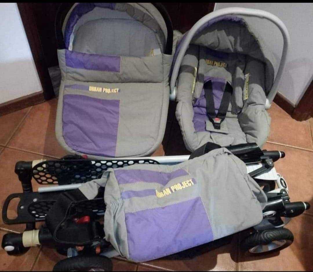 Travel System Urban Project – Carrinho, Alcofa e Ovinho (trio 3 em 1)