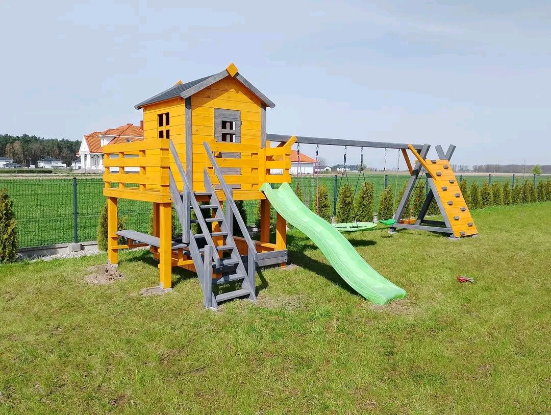 Drewniane place zabaw dla dzieci