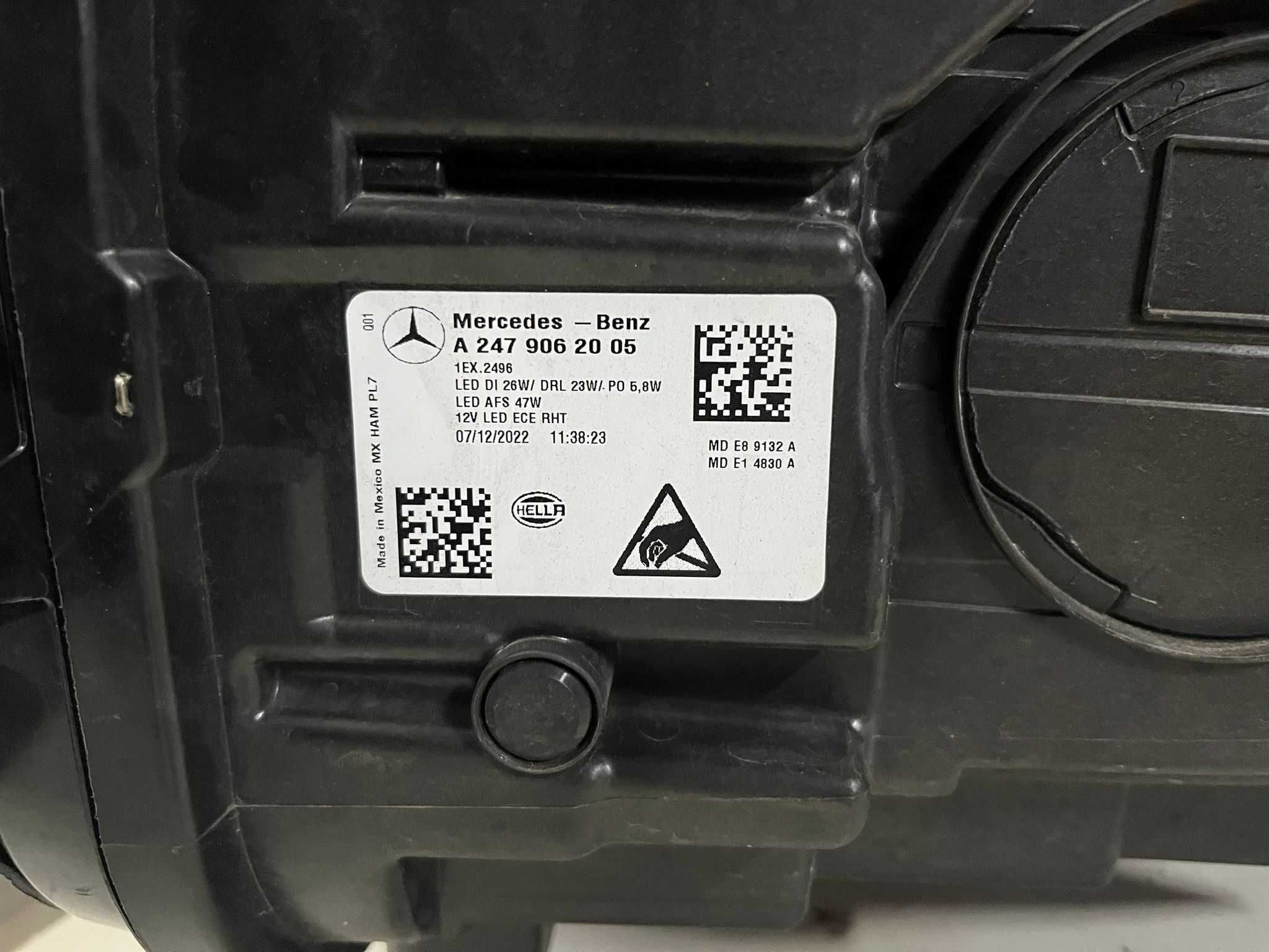 Farol frente direito Mercedes-Benz GLB x247