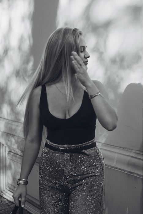 Джинси в стрази з