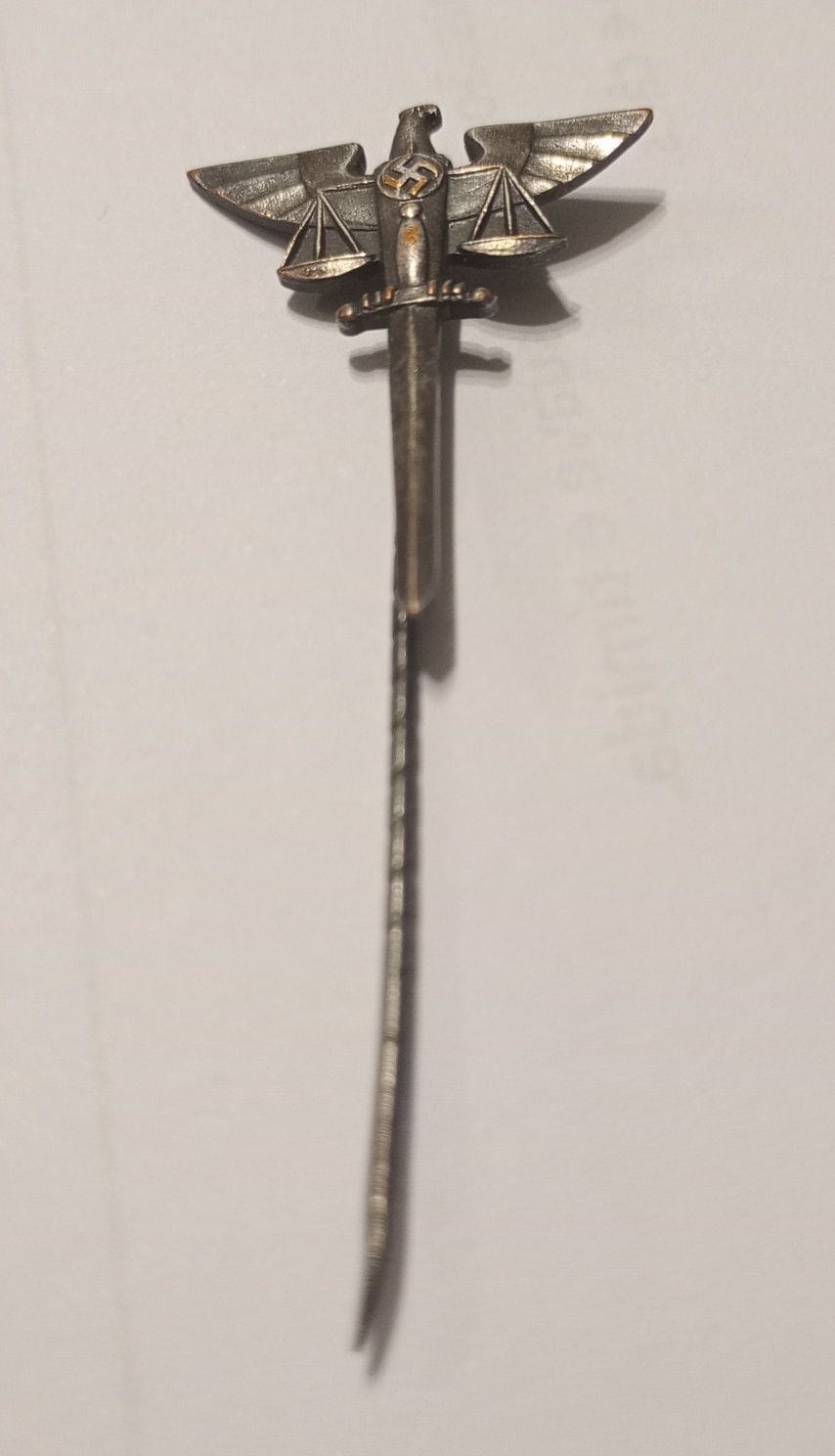 Militaria de Trincheira III Reich Pin judicial