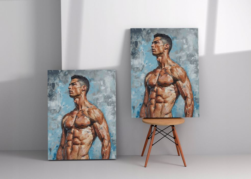 Obraz na płótnie Cristiano Ronaldo CR7 90x120 cm nowoczesny styl
