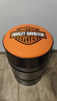 Hoker beczka pufa Harley Davidson