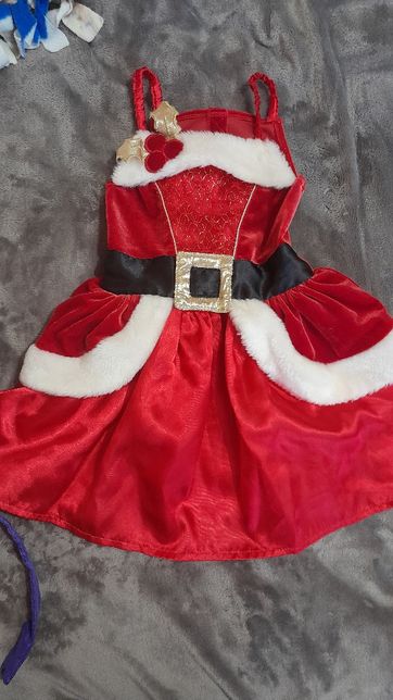 Святкова новорічна різдвяна сукня на 1,5-2,5 роки/платье