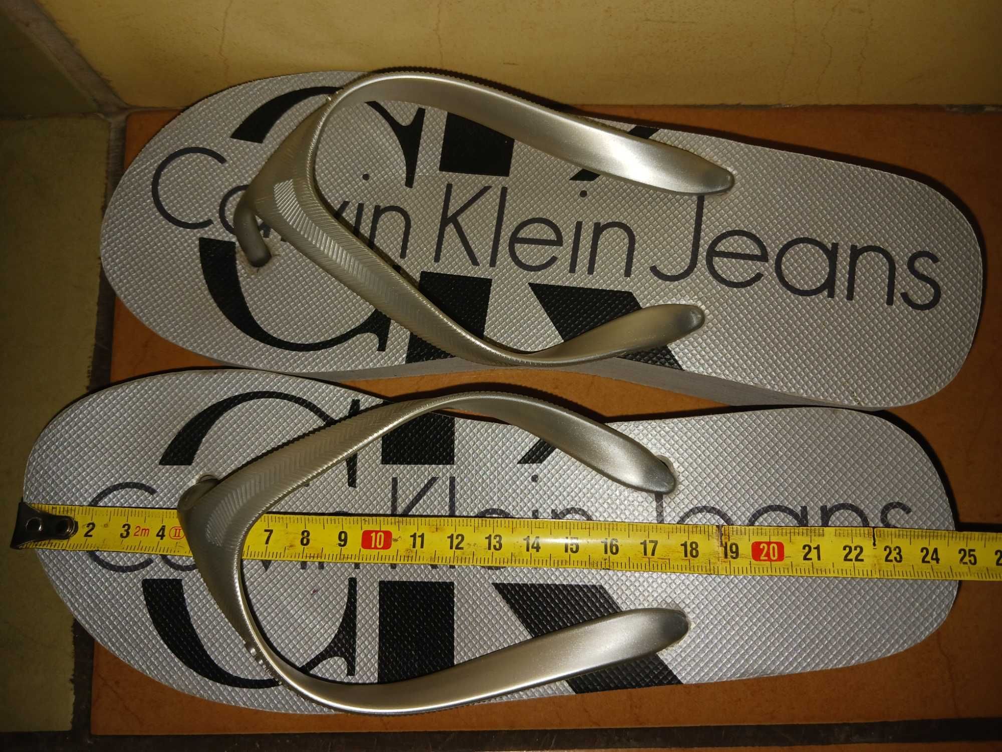 Calvin Klein Jeans damskie klapki/japonki r.37 wkl.24,5 cm stan bdb
