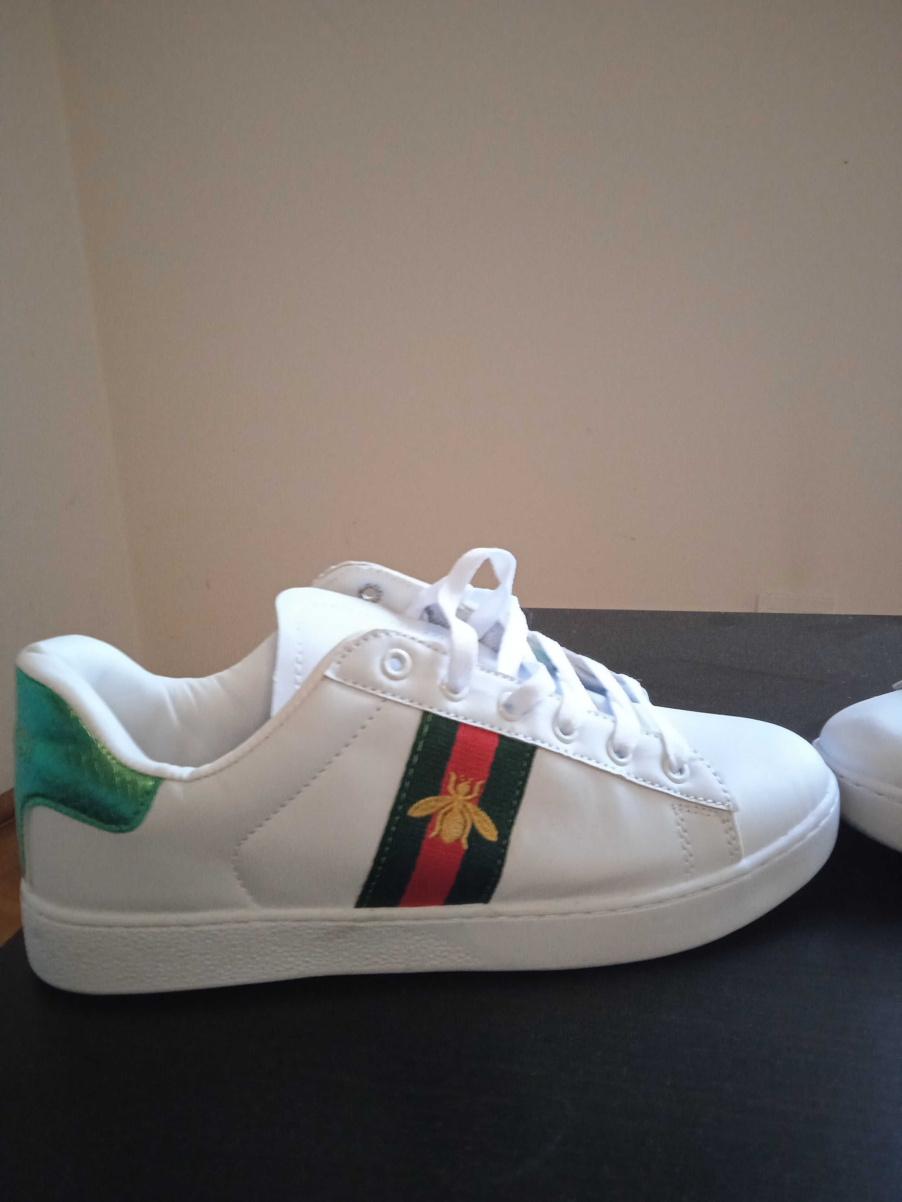 Buty nowe LV, Gucci woreczek