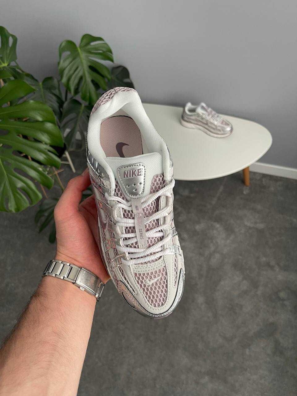 Жіночі кросівки Nike P-6000  (36-40) Найк сірі-фіолетові літні