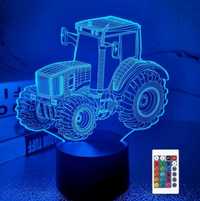 Lampa nocna 3d ciągnik traktor