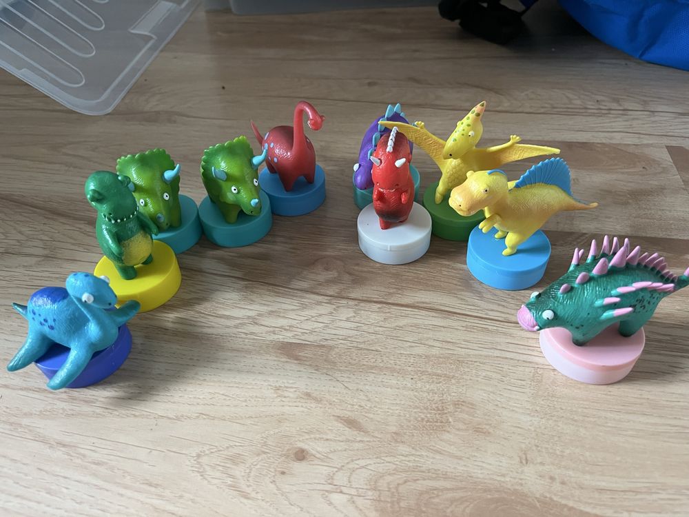 Dinozaury pieczątki - 10 sztuk