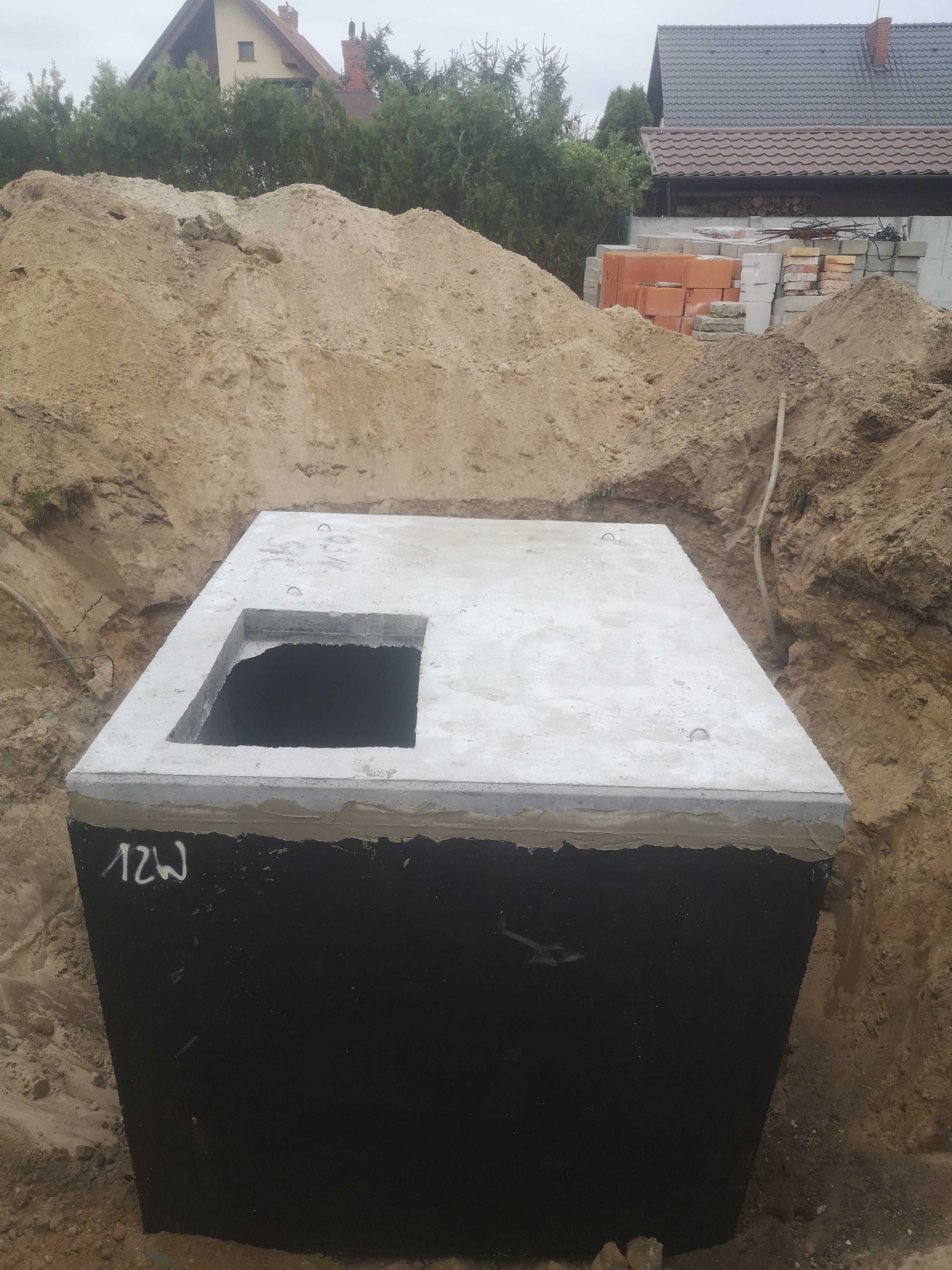 Szambo betonowe 10m3 zbiorniki na deszczówkę PPOŻ piwnice kanały