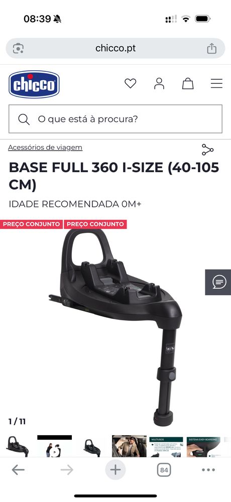 Carrinho de bebe & Ovo + Isofix - Chicco - MYSA