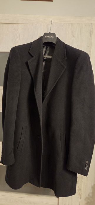 Czarny Płaszcz Męski