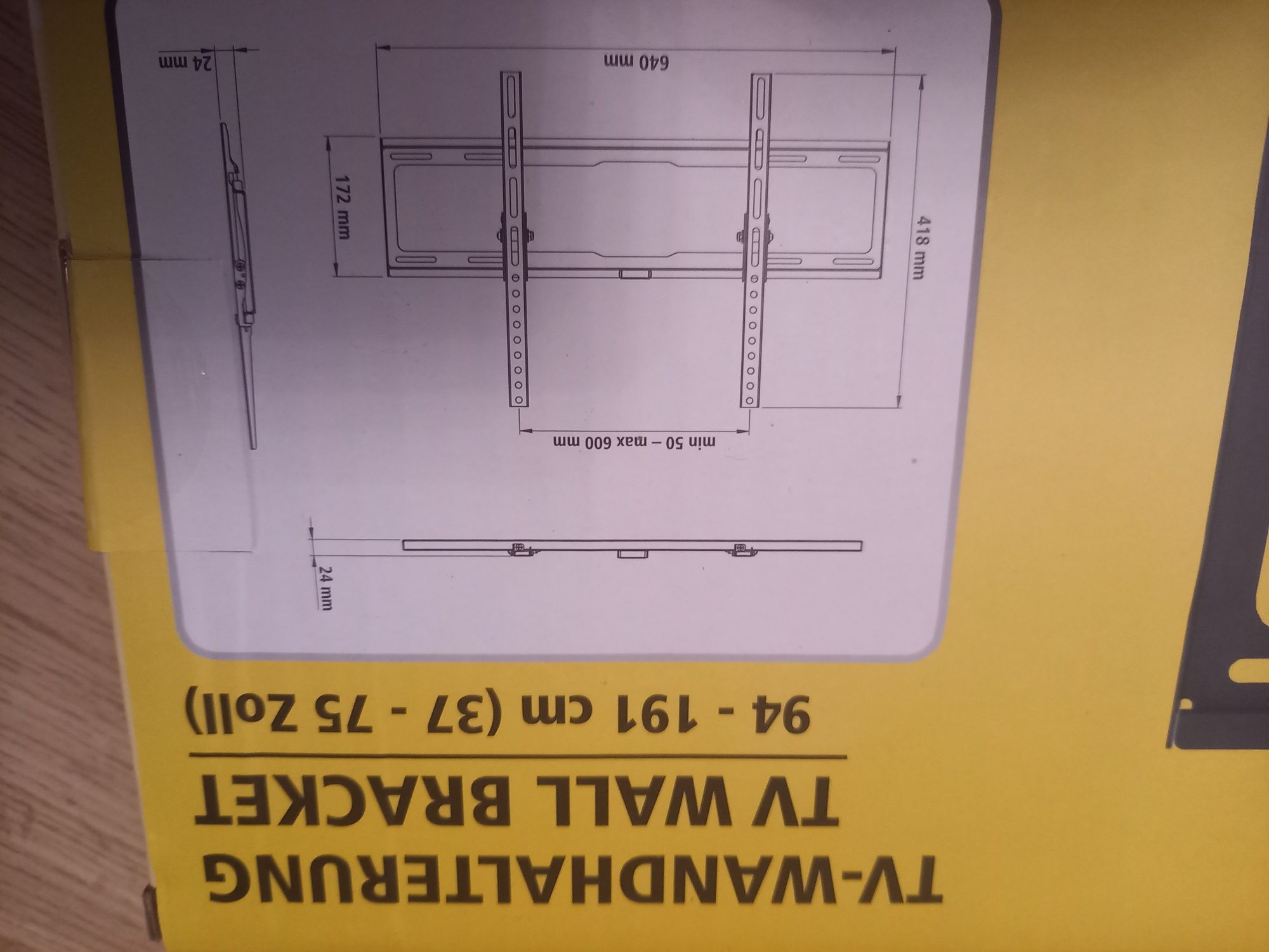 Uchwyt do telewizora Nowy 37 - 73 cale niemiecki uniwersalny