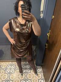 Metaliczna sukienka