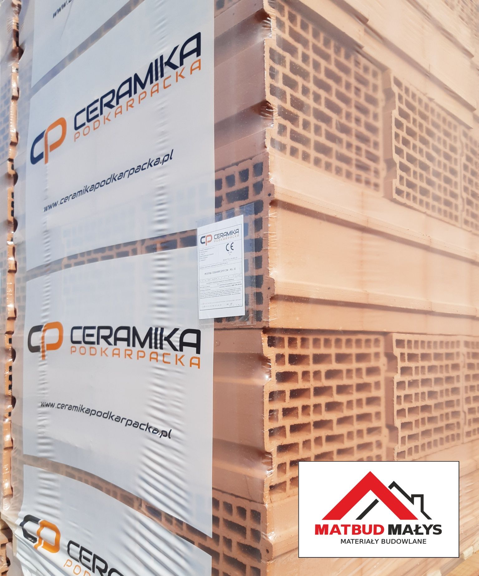 Cegła pustak Ceramiczny 25 P+W Ceramika Podkarpacka - Tarnobrzeg