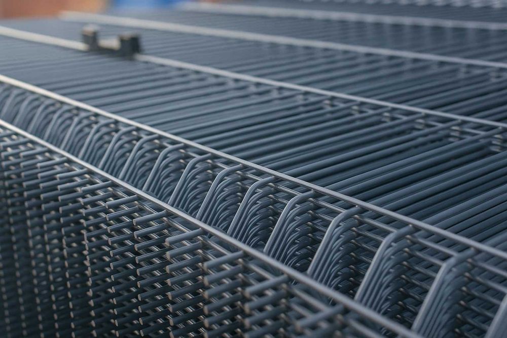 Panele ogrodzeniowe grafit 1530 fi 4,0 ogrodzenie panelowe systemowe