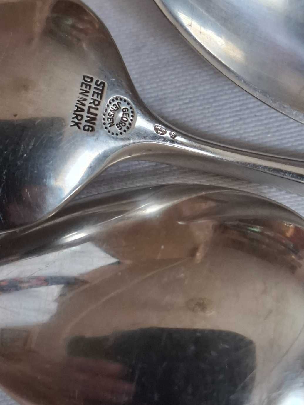 srebrne łyzeczki do kawy Georg Jensen  pr.925