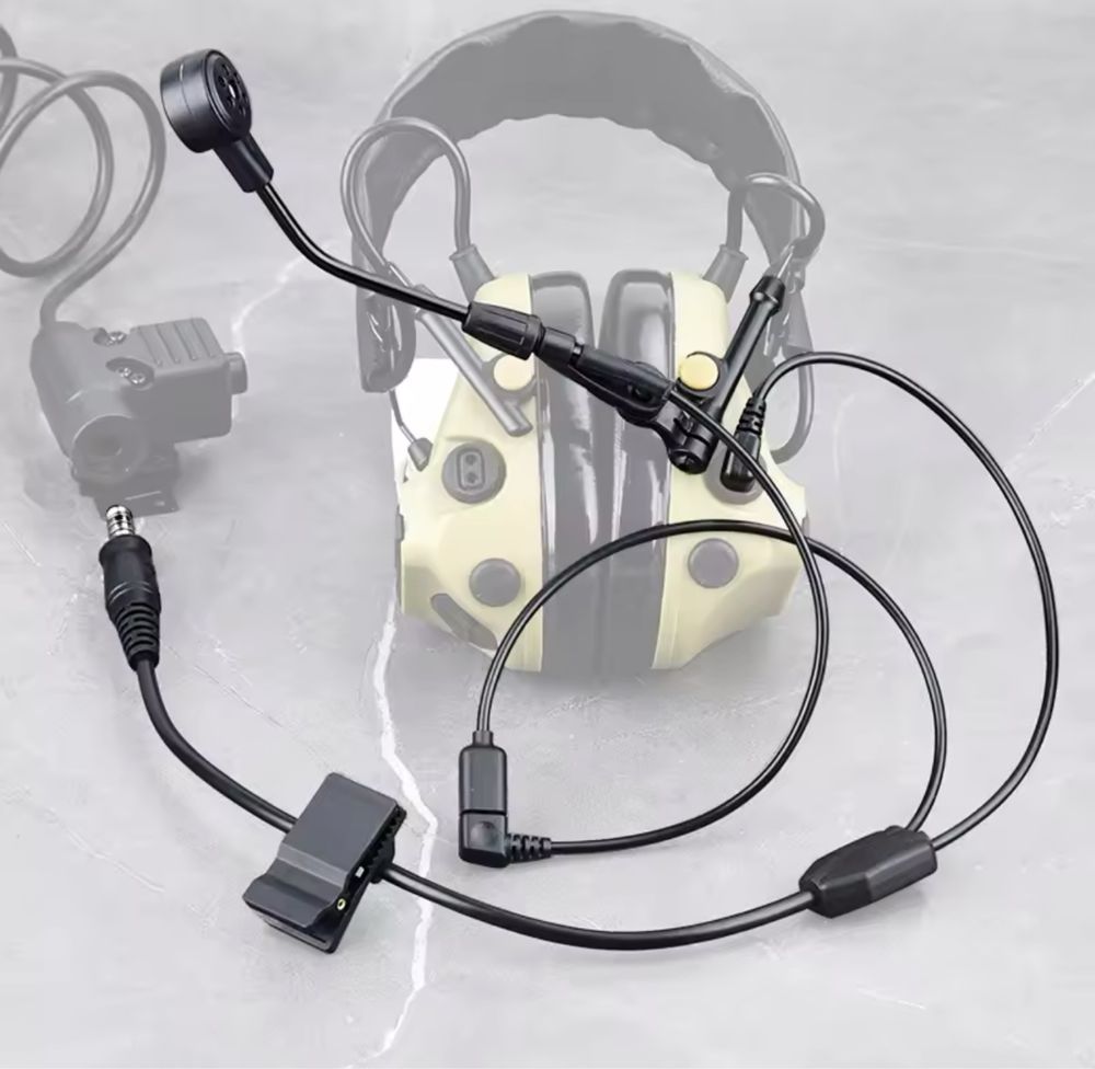 Мікрофон та Y-кабель для навушників Peltor Comtac XP, XPI, III, V