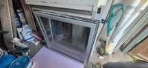 Okna aluminiowe 2 sztuki z elektrycznym motorem i roletami !!
