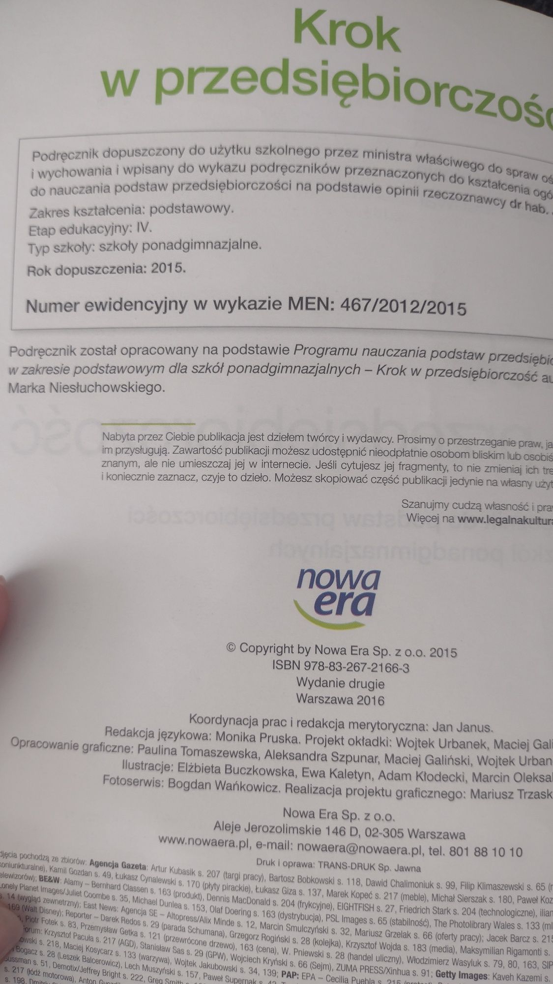 Nowa era krok w przedsiębiorczość 467/2012/2015