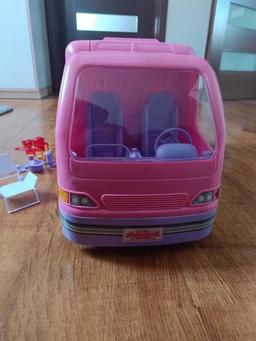 Kamper Barbie różowy + rower