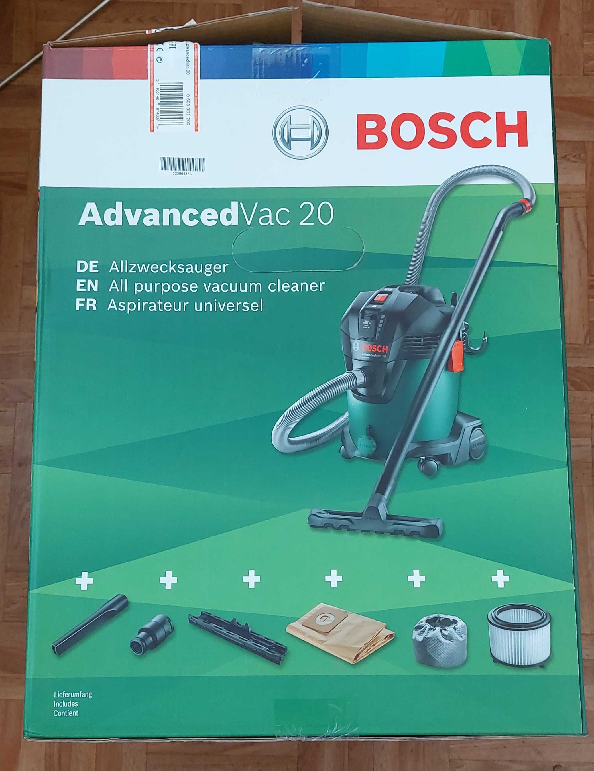 Odkurzacz przemysłowy Bosch AdvancedVac 20  1200W do pracy Mokro/Sucho