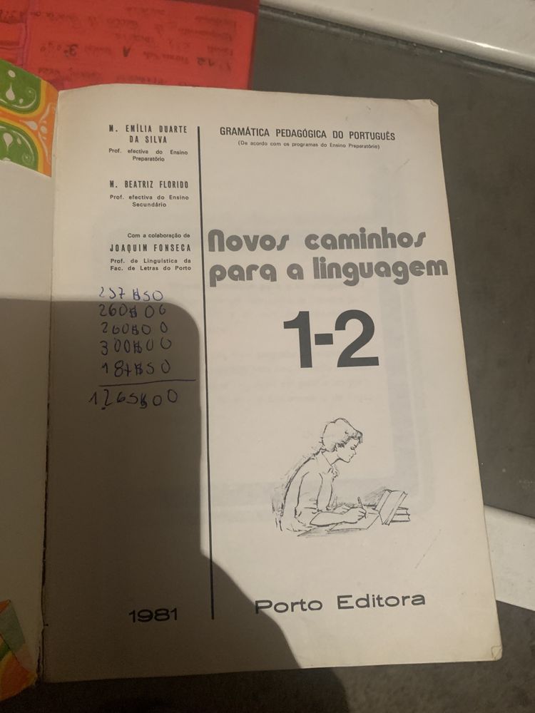 “Novos caminhos para a linguagem 1-2” da Porto Editora