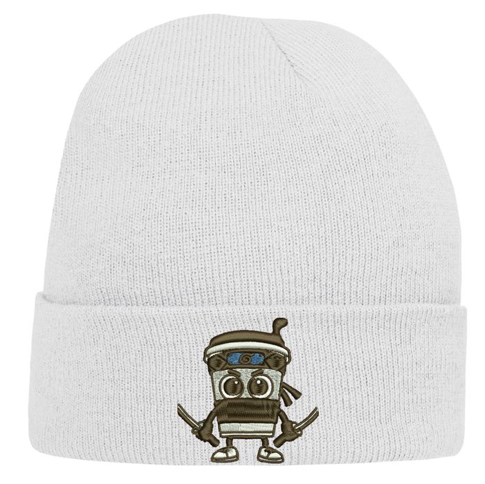 CZAPKA zimowa z haftem Cappuccino Assassino ITALIAN BRAINROT Prezent