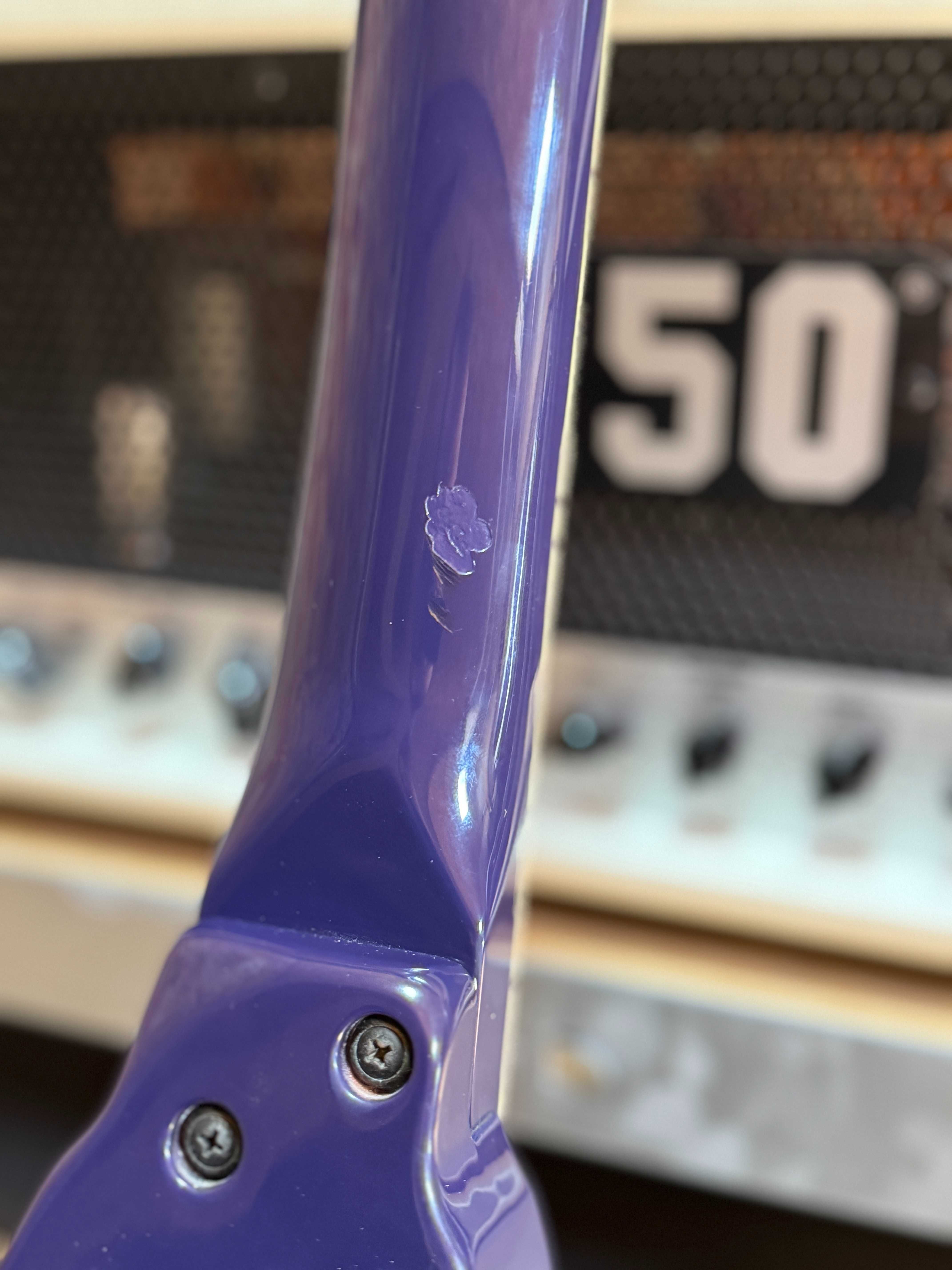 Gitara elektryczna Edwards by ESP EC-98V Flying V Penicillin Purple