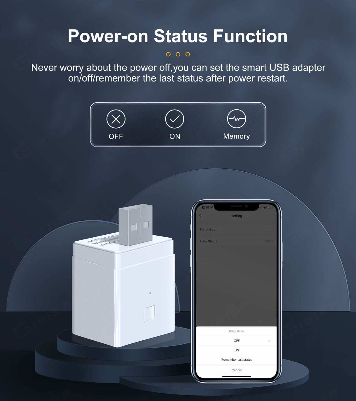 Умный Wi-Fi USB адаптер питания выключатель