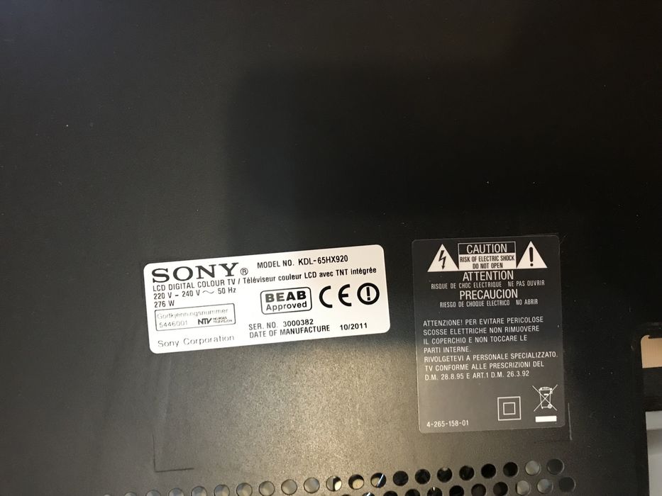 Телевизор Sony KDL-65HX920 (3D WIFI)