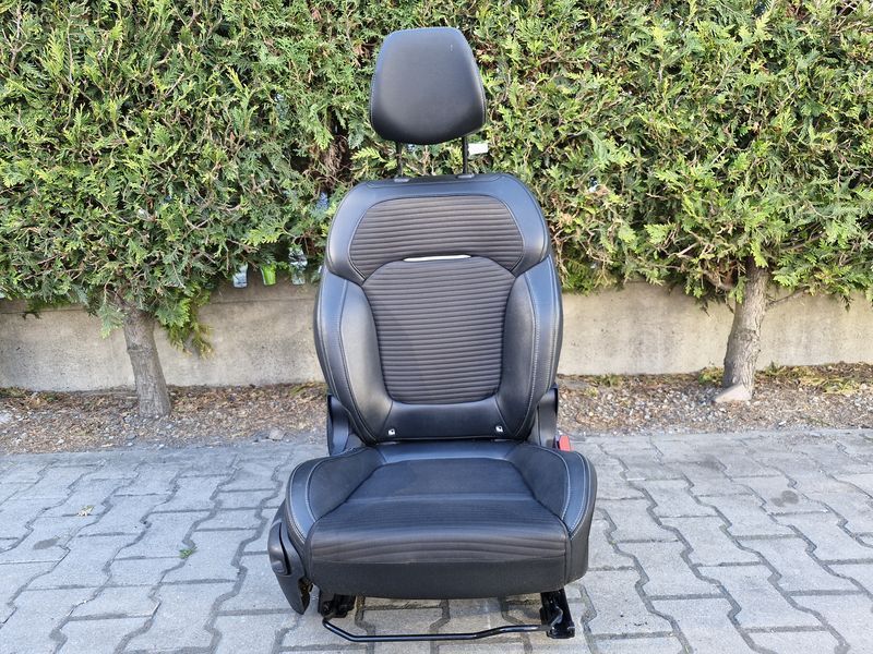 RENAULT SCENIC IV 4 FOTEL PASAŻERA PRAWY PRZÓD PRZEDNI PÓŁSKÓRA EU EUROPA