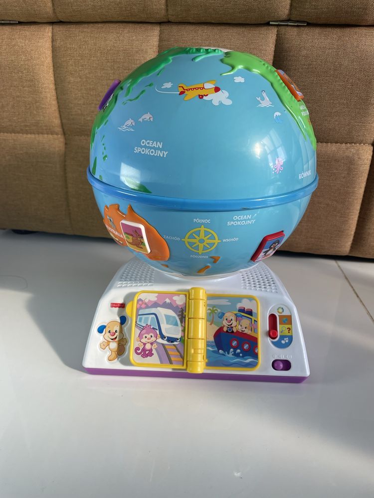 Interaktywny Globus Fisher-Price w idealnym stanie, edukacyjny prezent