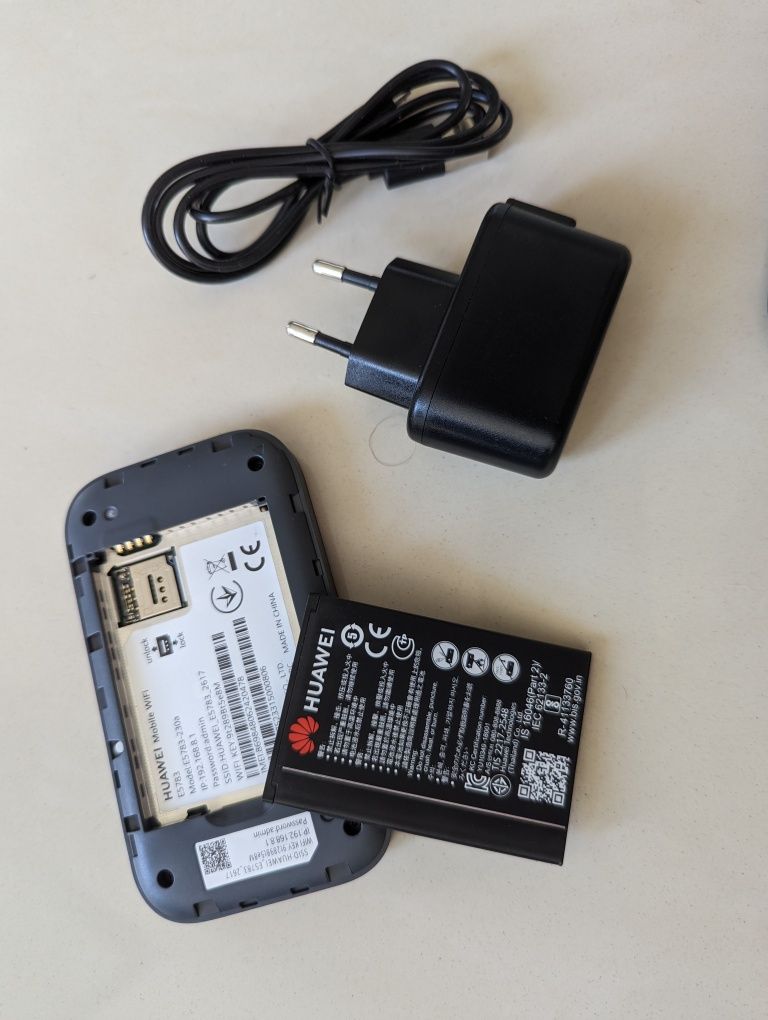 Huawei modem z routerem wifi na SIM mobilny LTE 4G bateria mydełko usb