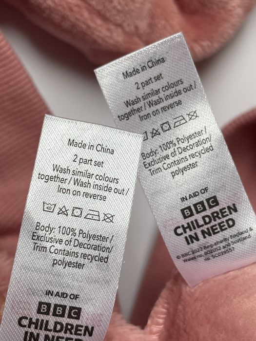 40 42 George 12-14 ciepła piżama zimowa miś futerko pluszowa dres cozy