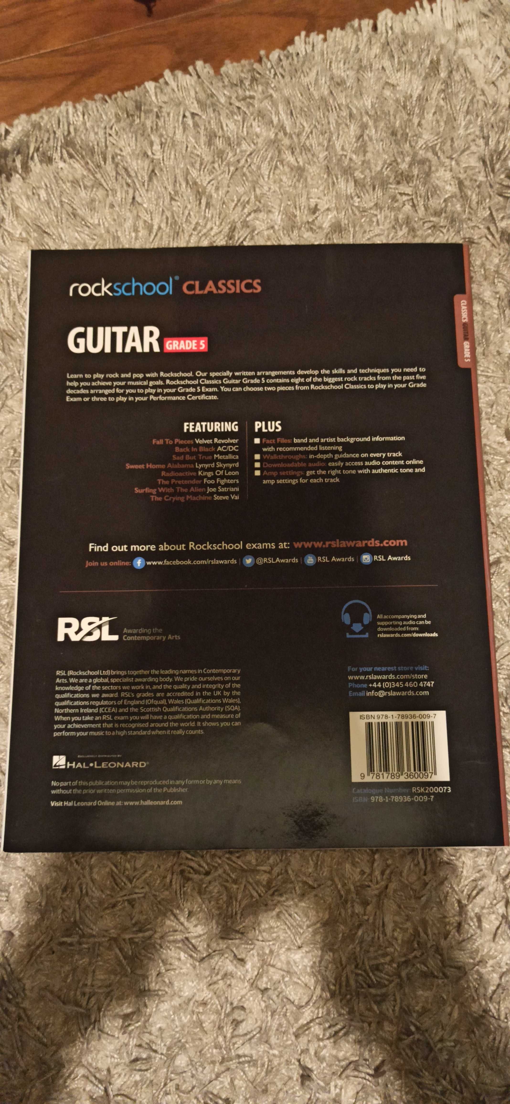 Livro rockschool classics guitar grade 5