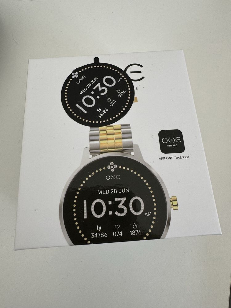 Smartwatch One Prateado e Dourado