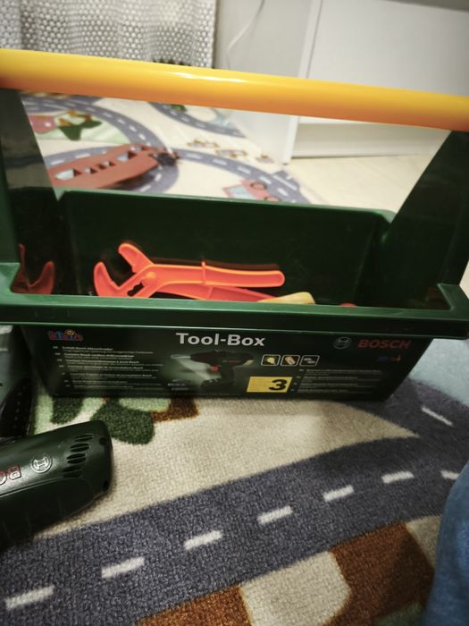 Skrzynka z narzędziami 2 wiertarki dla dzieci