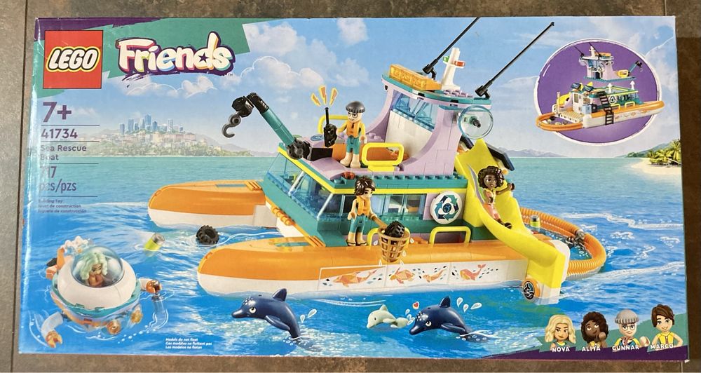 Конструктор LEGO Friends Човен морської рятувальної бригади (41734)