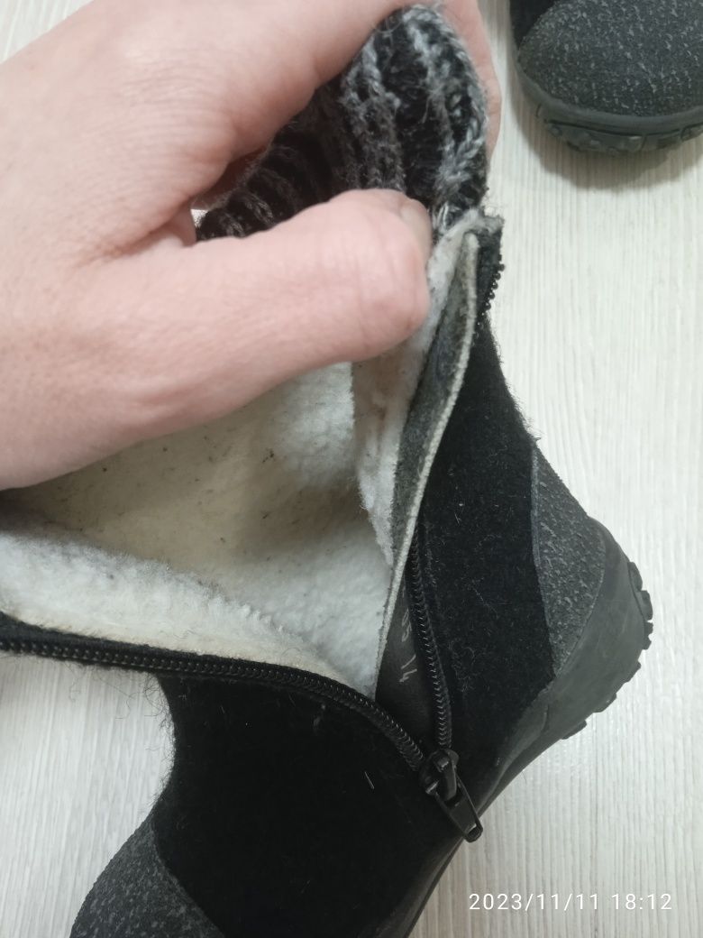 Дитячі валянки Котофей, зимове взуття 25 р., теплі сапожки дитячі