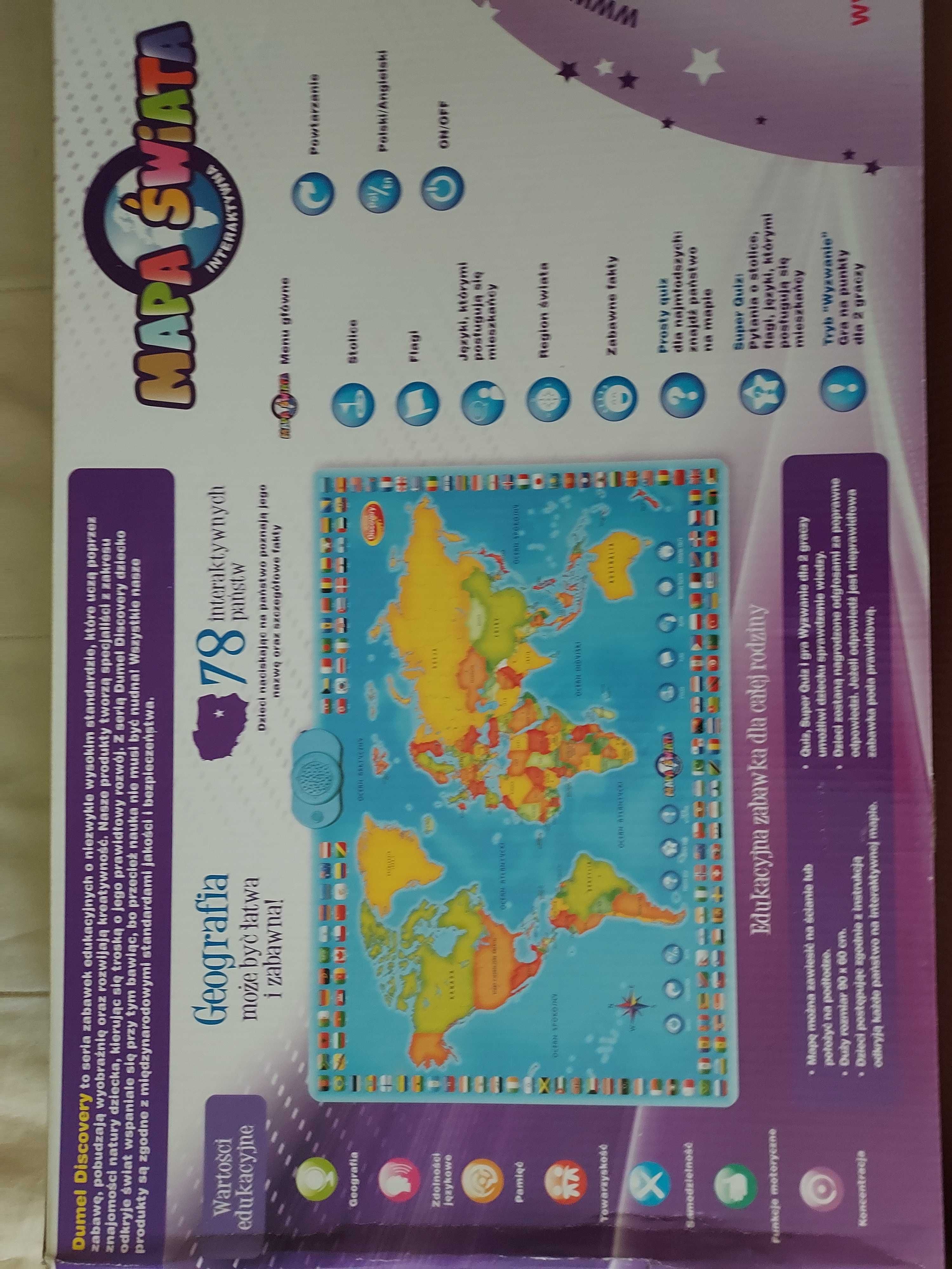 Interaktywna mapa świata Dumel Discovery pol/ang