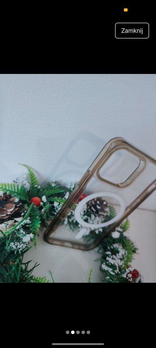 Plecki Etui Case  Obudowa Silikonowe Przezroczyste Case Magsafe do iph