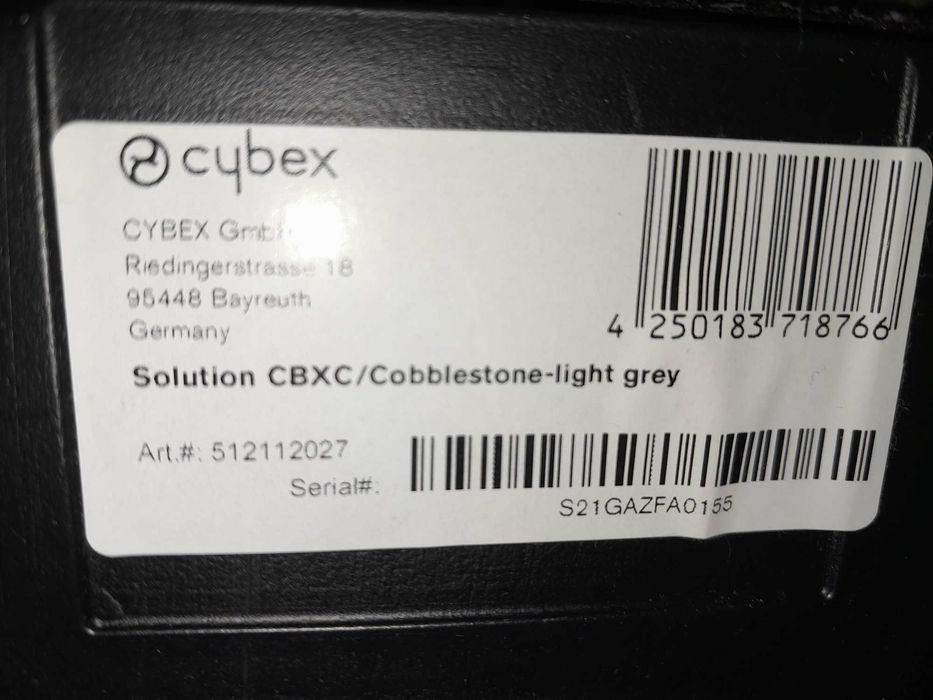 Cybex, Solution, Fotelik samochodowy, 15-36 kg, Cobblestone